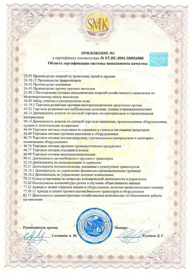 ГОСТ Р ИСО 9001-2015 Прил. 1